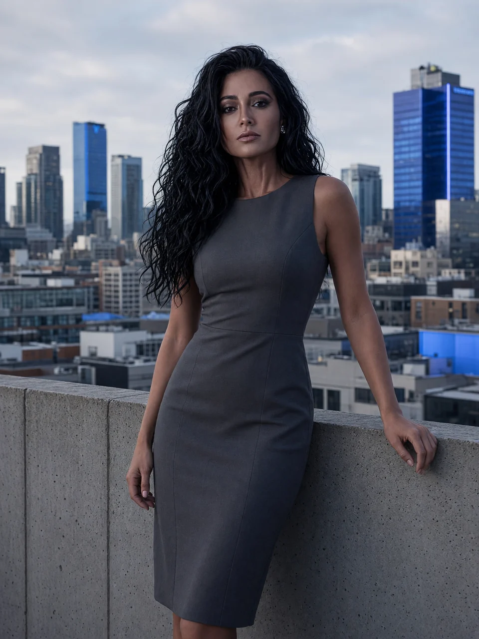 Luna’s city rooftop editorial.